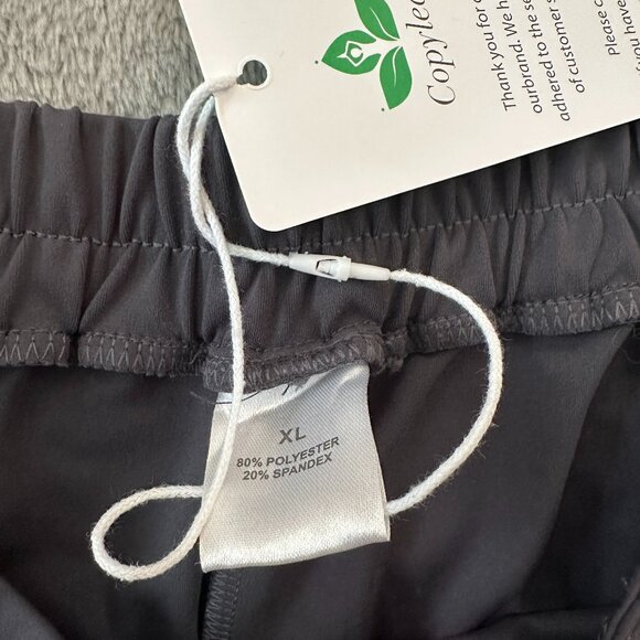 NWT Copyleaf Pleated Wide Leg Pull On Yoga Pants Women's XL Gray - Picture 3 of 5